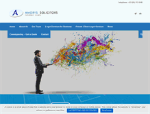 Tablet Screenshot of amoryssolicitors.com